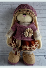 Crochet Bunny Art - Irina Tarasova - Bunny in Boho Style - Spanish - Translated