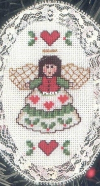 Designs For The Needle Lace Ornament 1262 Angel Ornament