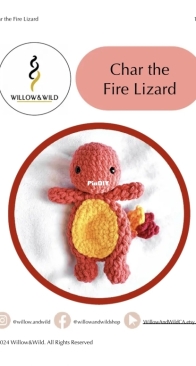 Willow and Wild - Emily Nigro - Char the Fire Lizard - Free