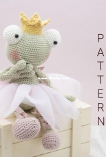 The Little Hook Crochet - Little Aqua Girl - Bubbles and Bongo - Erinna Lee - Fran the frog
