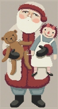 Santa with Ann and Ted by Teresa Kogut