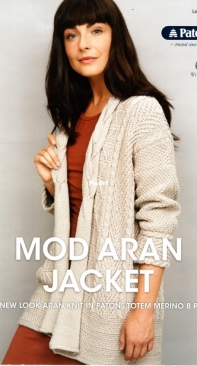 Patons 0036  Mod Aran Jacket
