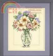 Dimensions 35228 Flowers in Tall Vase
