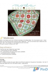 Moda Bake Shop-Summer Blooms Quilt by YellowCatQuiltDesign-Free