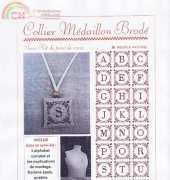 Brin par Brin - Collier Medaillon Brode