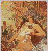 Artecy Cross Stitch - Autumn By Mucha