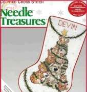 Needle Treasures 02895 Tree Toppers Stocking XSD