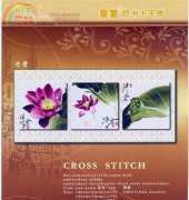 Cross Stitch - Lotus Tryptich XSD