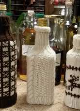 My work - Wine Bottle Sweater BROWN