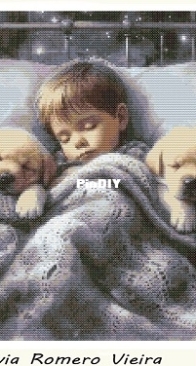 Boy with Puppies by Silvia Romero Vieira - Free