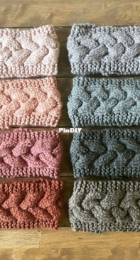 Cozy Cables Ear Warmer by RosiePosieKnitCo