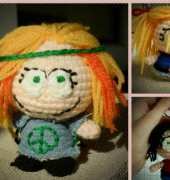Lizis Factory - South park caricature (hippie) doll crochet pattern - English