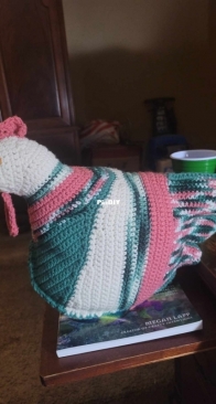 Emotional Support chicken in crochet