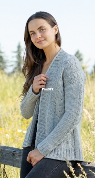 Rooted Cardigan by Miroslava Mihalkova - English