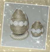 Iute ribbon eEaster eggs