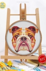 Awesome Pattern Studio - C689 - Mandala Bulldog - PCS+XSD