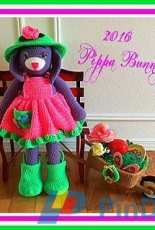 Connie Hughes Designs - Connie Hughes- Pippa the Purple Bunny