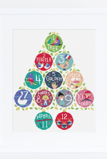 Caterpillar Cross Stitch - 12 Days of Stitchmas SAL Complete