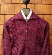 Mari sweaters - MS190 - Womens Zigzag Cable Cardigan