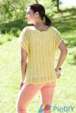 Yarnspirations - Lorna Miser- Crochet Scalloped Top - Free