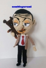 Zombiegurumi - Luisa Contreras  - Mr Bean and Teddy - Spanish