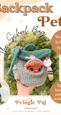 Pringie Pal Crochet - Miranda Pringle - Backpack Pets: The School Bag