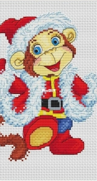 New Year 2016 Monkey by Marina Chabanyuk
