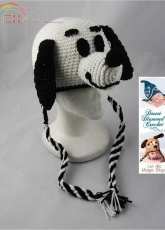 Desert Diamond Crochet - Rebecca Goldsmith - 045 White Puppy Hat