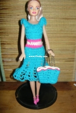 Maguinda Bolsón - Sandra dress and bag set for dolls