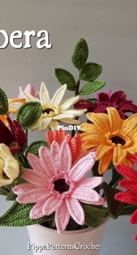 Pippa Patterns - Connie Rockliff - Gerbera