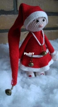 Ambers Creaties - Bit of Collor - Margaret - Amber the Christmasgirl - Amber het Kerstmeisje - Dutch - Free