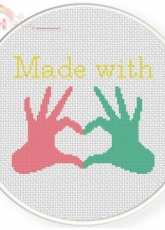 Daily Cross Stitch - Made With Love