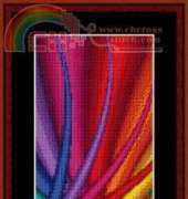 Cross Stitch Collectibles Fractal 114 Bookmark