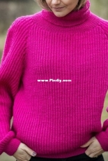 1623-Sweater in fisherman’s rib in Mayflower - FREE