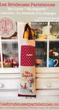 Les Brodeuses Parisiennes - LBP - Sac à Pain Ma Baguette
