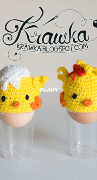 Krawka - Kamila Krawczyk - Easter Egg Chicks - Ei-mutsje kuiken eierwarmer - Dutch - Translated - Free