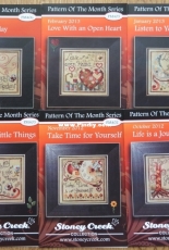 Stoney Creek PM 401, 402, 403, 404, 405, 406 Pattern of the Month 2013 PCS