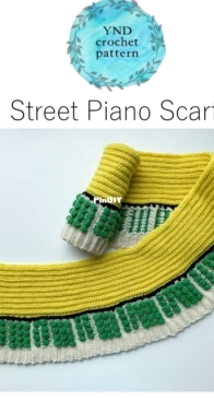 YNDC Crochet - Yuki Dougherty - Street Piano Scarf