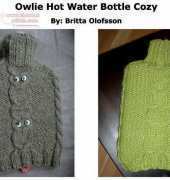 Owlie Hot Water Bottle Cozy by Britta Olofsson-FRee