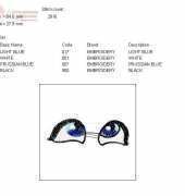 Eyes Collection - 12 models - Machine Embroidery/ME