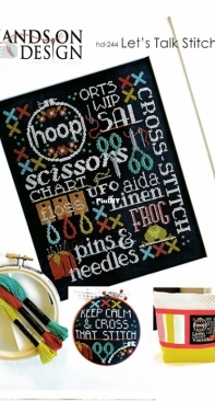 Hands On Design - Chalk Talk hd-244 Lets Talk Stitching PCS + XSD