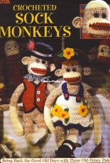 Leisure Arts - Valesha Marshell Kirksey -  Crocheted Sock Monkeys