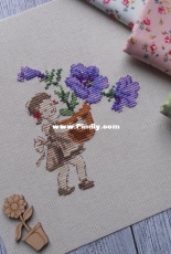 Girl with flowers