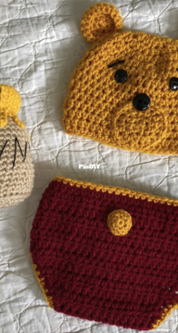 Pooh Bear Newborn Set - ItsSoCrochetShop - English