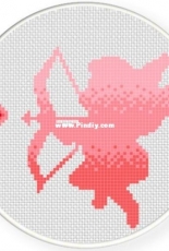 Daily Cross Stitch -  Ombre Cupid