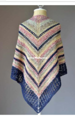 Universal Yarns-W01305-Flying V Shawl-Free.