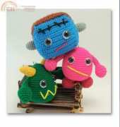 Simple Arts Planet - Saplanet Originals - Lis Sun - Monsties Trio (Frankencubie Monster)