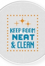 Daily Cross Stitch - Keep Room Neat and Clean