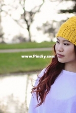 Phanessa Fong-Crochet Lily Slouch Beanie