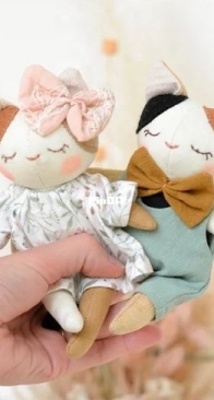 Mes Petites Lunes Dolls - Mini Kitties - English